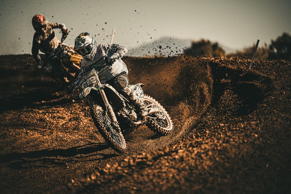 Motocross Race Action by Takumi Ikeda — canvas wall art