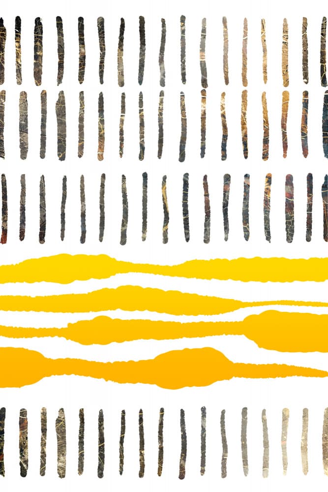 Abstract Lines Yellow by Rafal Kulik — canvas wall art