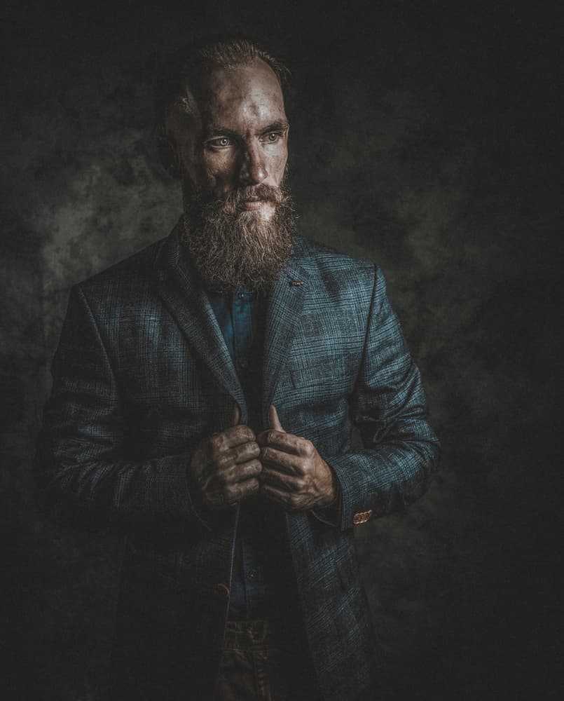 Moody Bearded Gentleman by gNo — canvas wall art