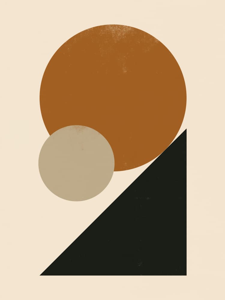 Abstract Modern Shapes by Little Dean — canvas wall art