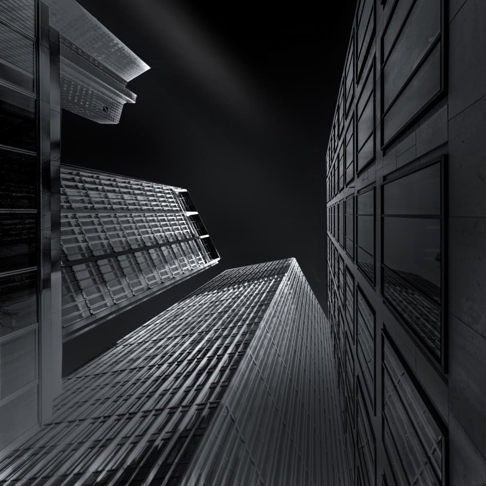Towering City Architecture by Stephan Rückert — canvas wall art