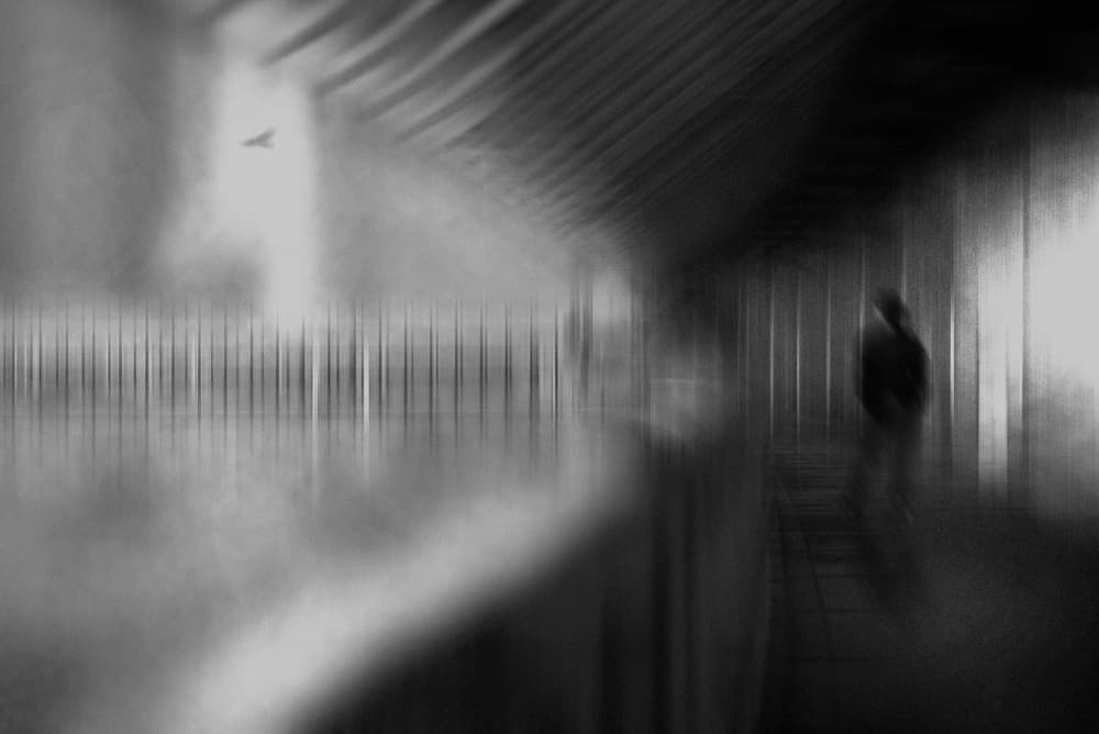 Blurry Figure Passage by Teruhiko Tsuchida — canvas wall art