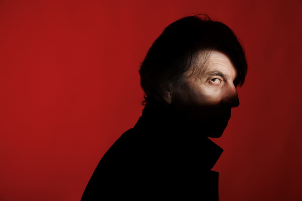 Dramatic Red Gaze by Refat — canvas wall art
