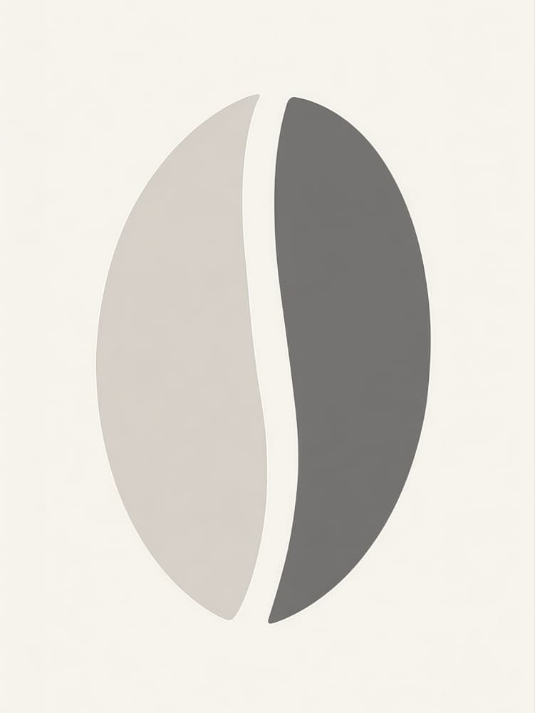 Split Coffee Bean by Imaginative — canvas wall art