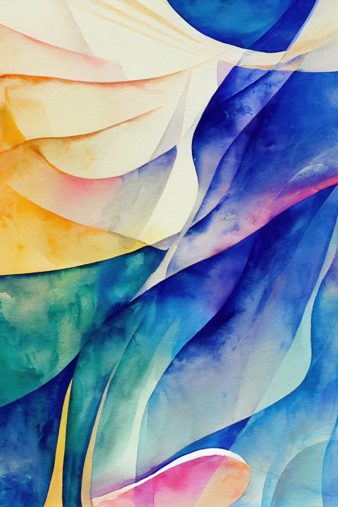Vibrant Fluid Abstract by Mauro — canvas wall art