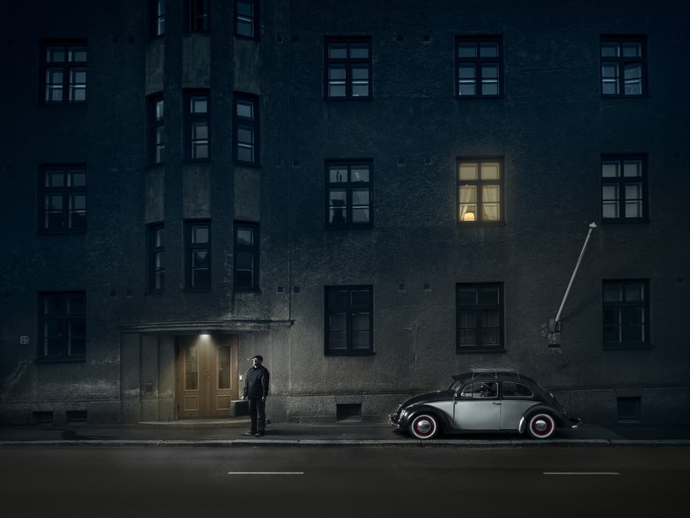 Mysterious Night Arrival by Petri Damstén — canvas wall art