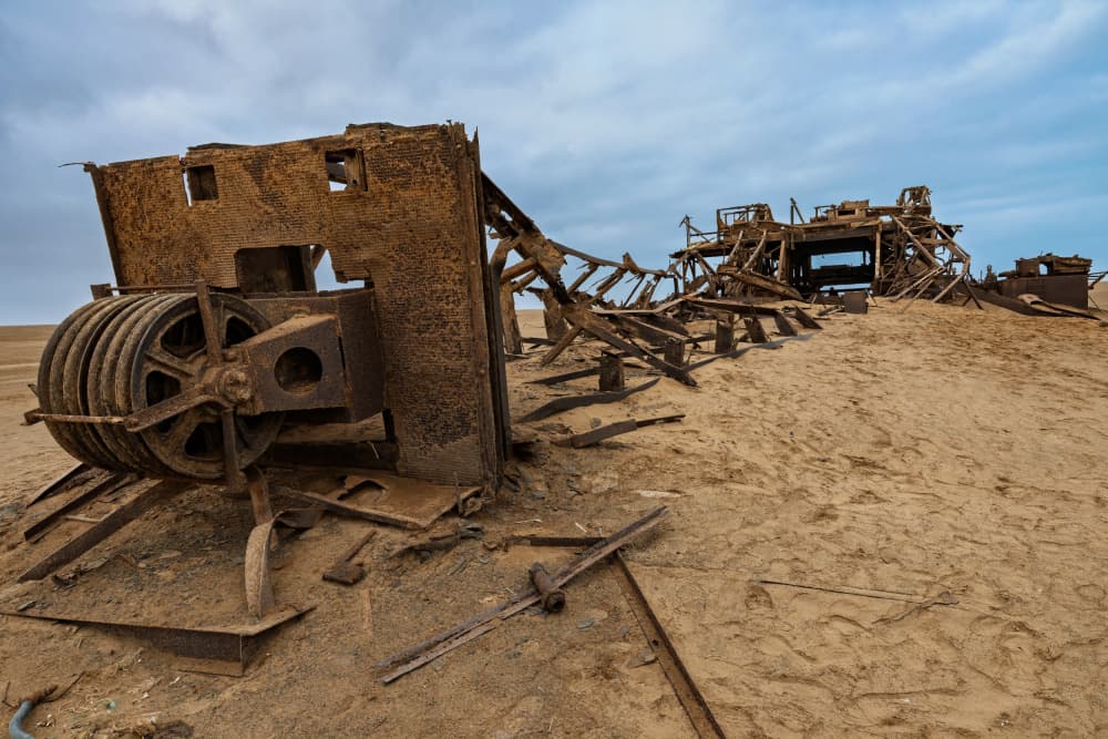 Rusted Desert Relics by Alessandro Catta — canvas wall art