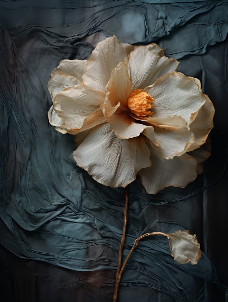 Quiet Floral Elegance by Bilge Paksoylu — canvas wall art