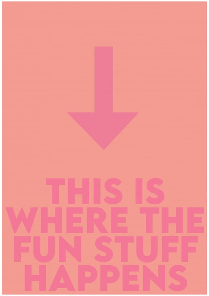 Fun Stuff Happens by Sarah Manovski — canvas wall art