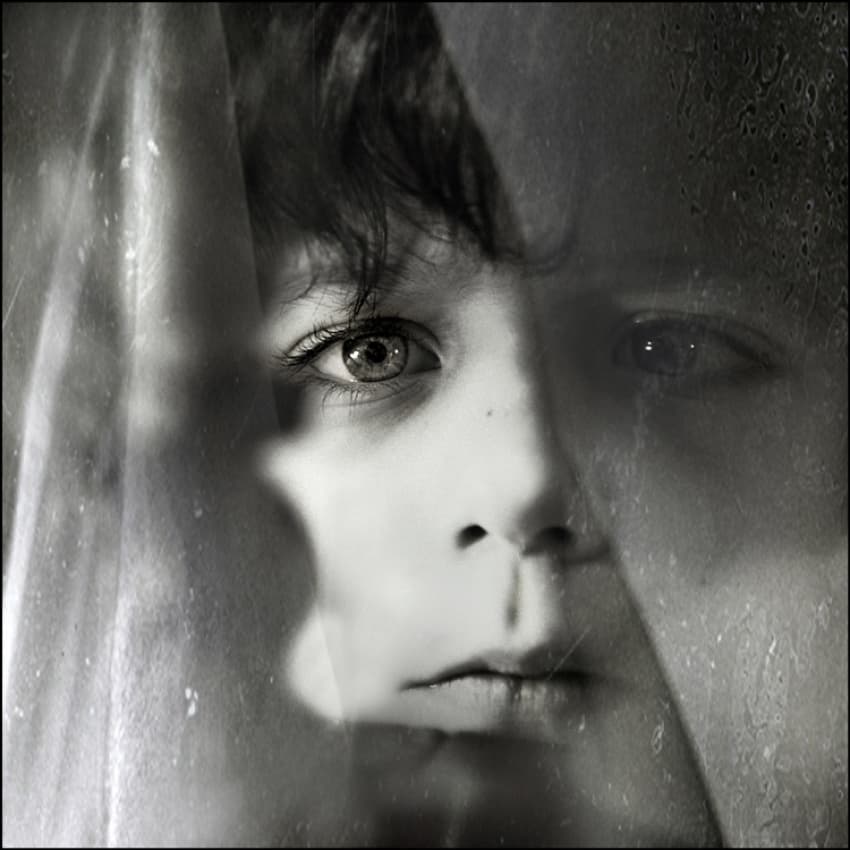 Mysterious Child Portrait by ambra — canvas wall art