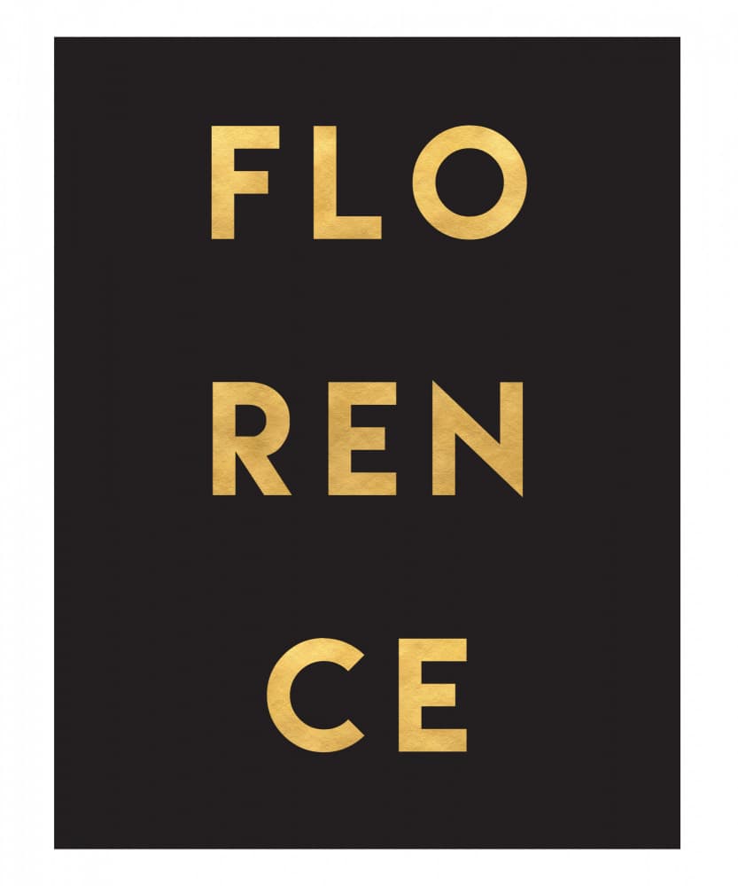 Florence Gold Text by Emiliano Deificus — canvas wall art