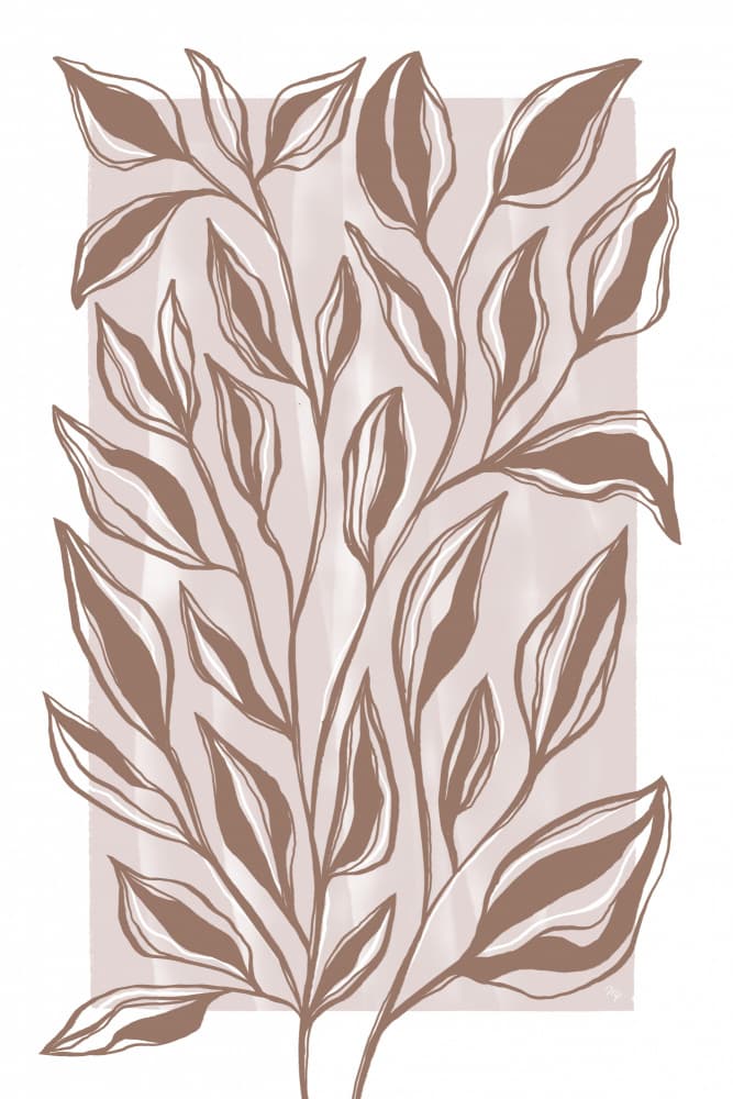 Blush Botanical Branches by Martina — canvas wall art
