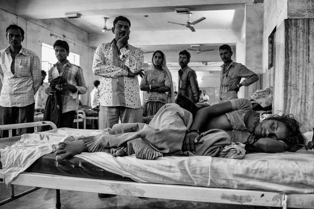 Hospital Ward Patient by Mohammed Alnaser — canvas wall art