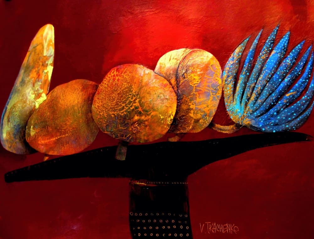 Vibrant Organic Still Life by Victor Tkachenko — canvas wall art