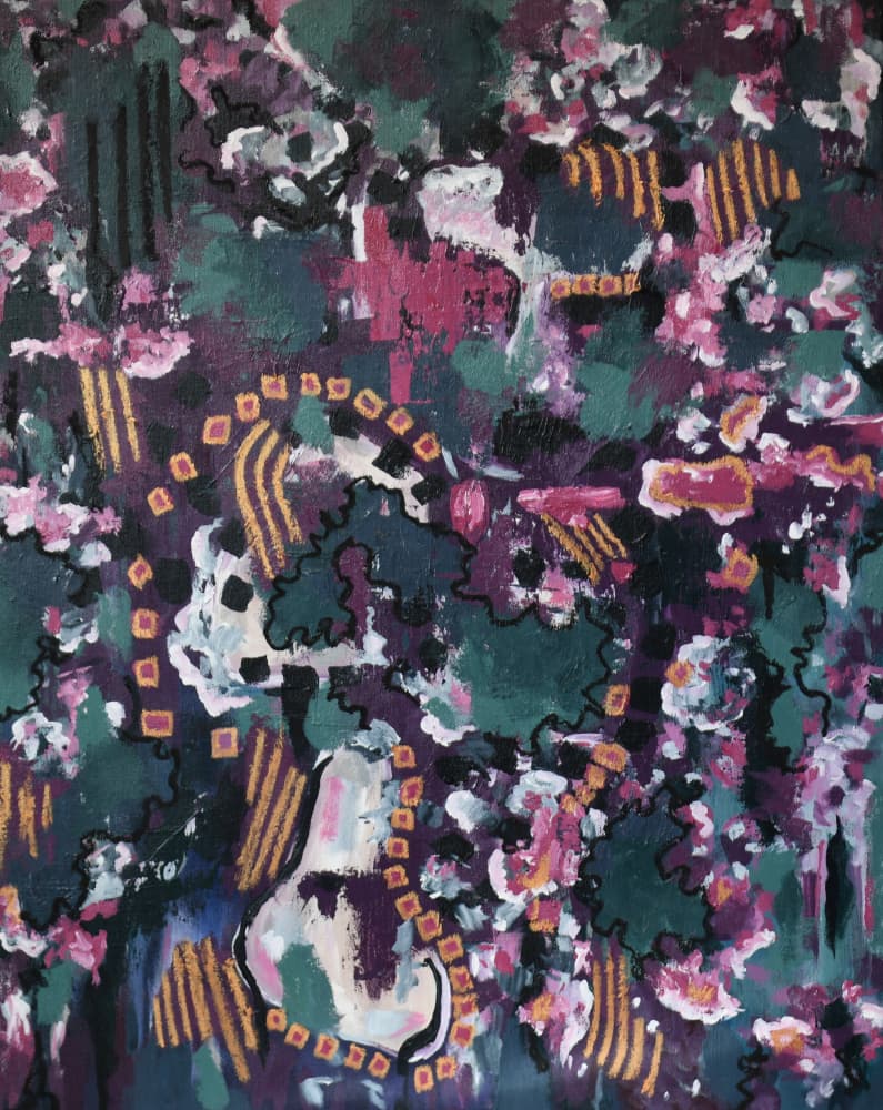 Vibrant Abstract Patterns by Michele Frechette — canvas wall art