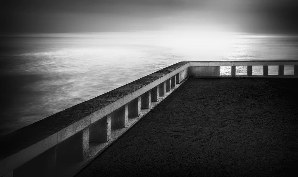 Serene Ocean Balcony by Paulo Abrantes — canvas wall art