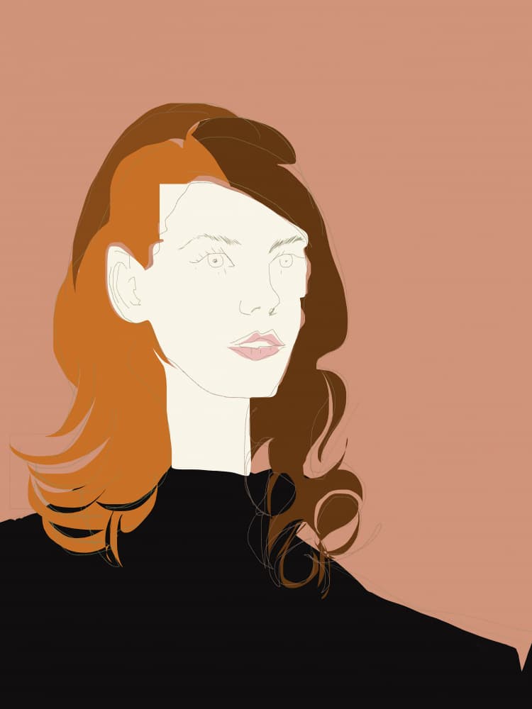Modern Fashion Portrait by casa cartissi — canvas wall art