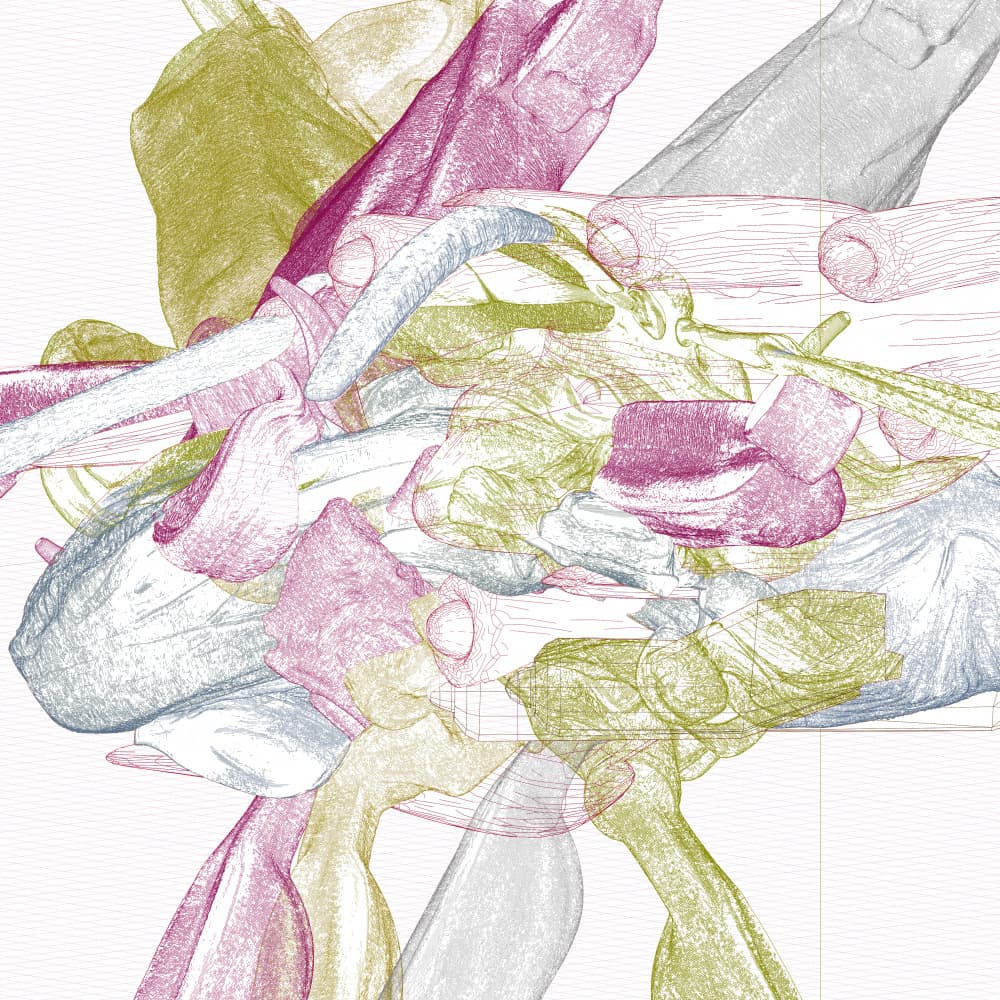 Dynamic Organic Shapes by Veronika Che — canvas wall art