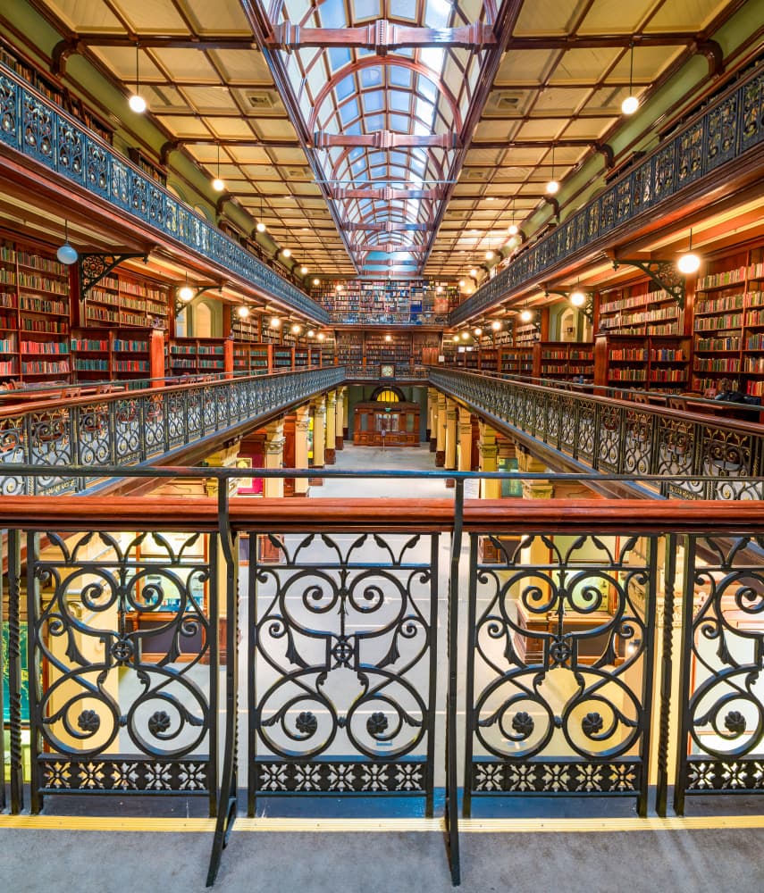 Grand Library Hall by Wayne Pearson — canvas wall art
