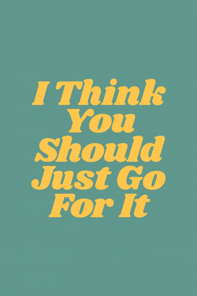 Just Go For It by Brett Wilson — canvas wall art
