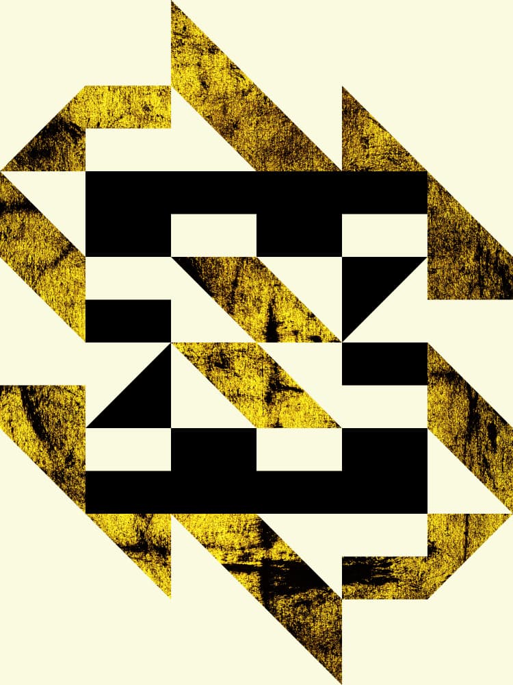 Bold Geometric Symmetries by Petr Strnad — canvas wall art
