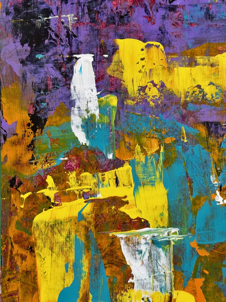Vibrant Abstract Strokes by Preston Harmon — canvas wall art