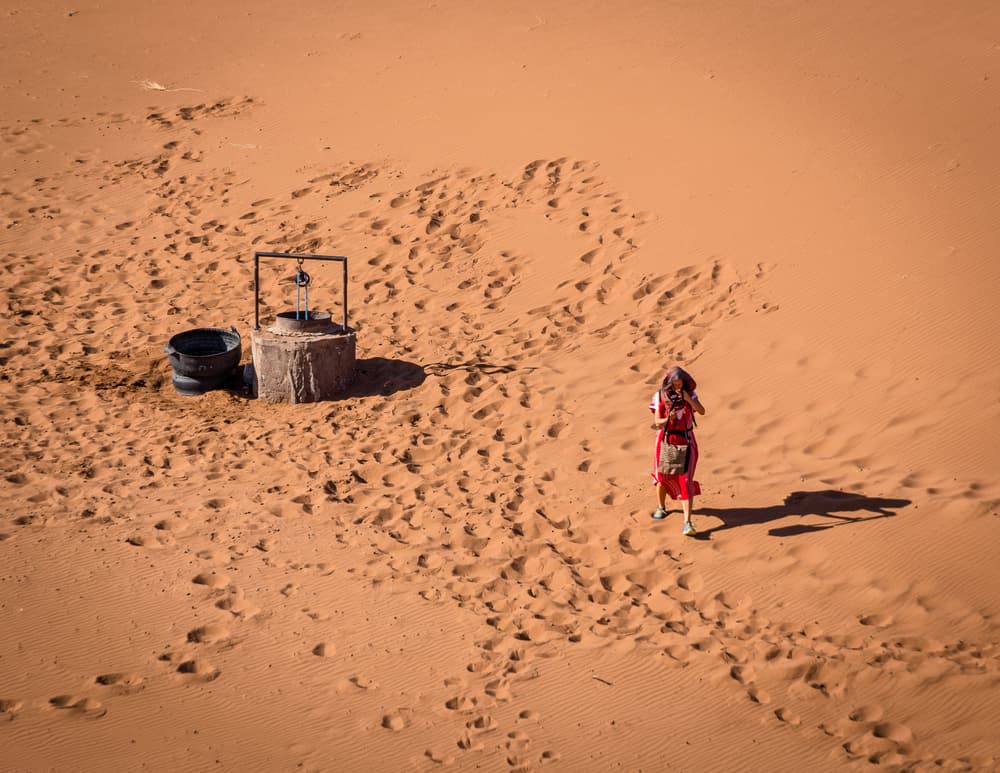 Desert Well Seeker by Miroslaw Prybinski — canvas wall art
