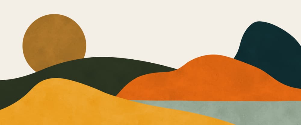 Desert Sunscape Abstract by Vitor Costa — canvas wall art
