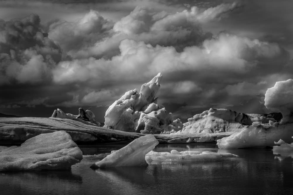 Dramatic Arctic Icebergs by Jeffrey C. Sink — canvas wall art