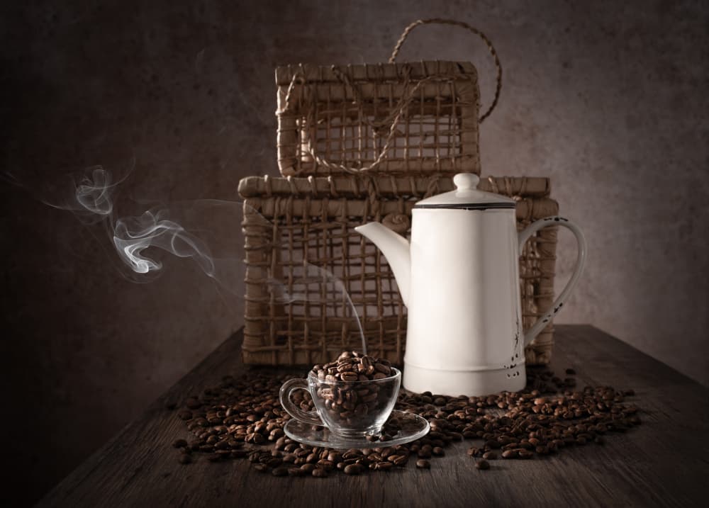 Cozy Coffee Moment by Margareth Perfoncio — canvas wall art