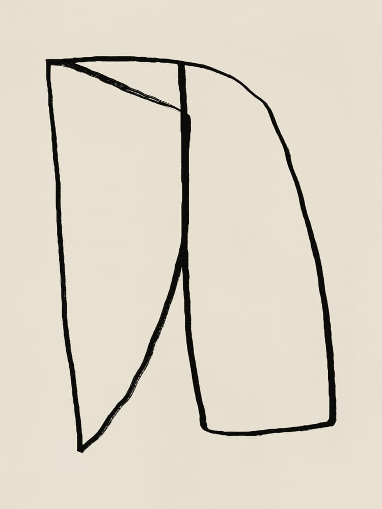 Geometric Line Study by Little Dean — canvas wall art