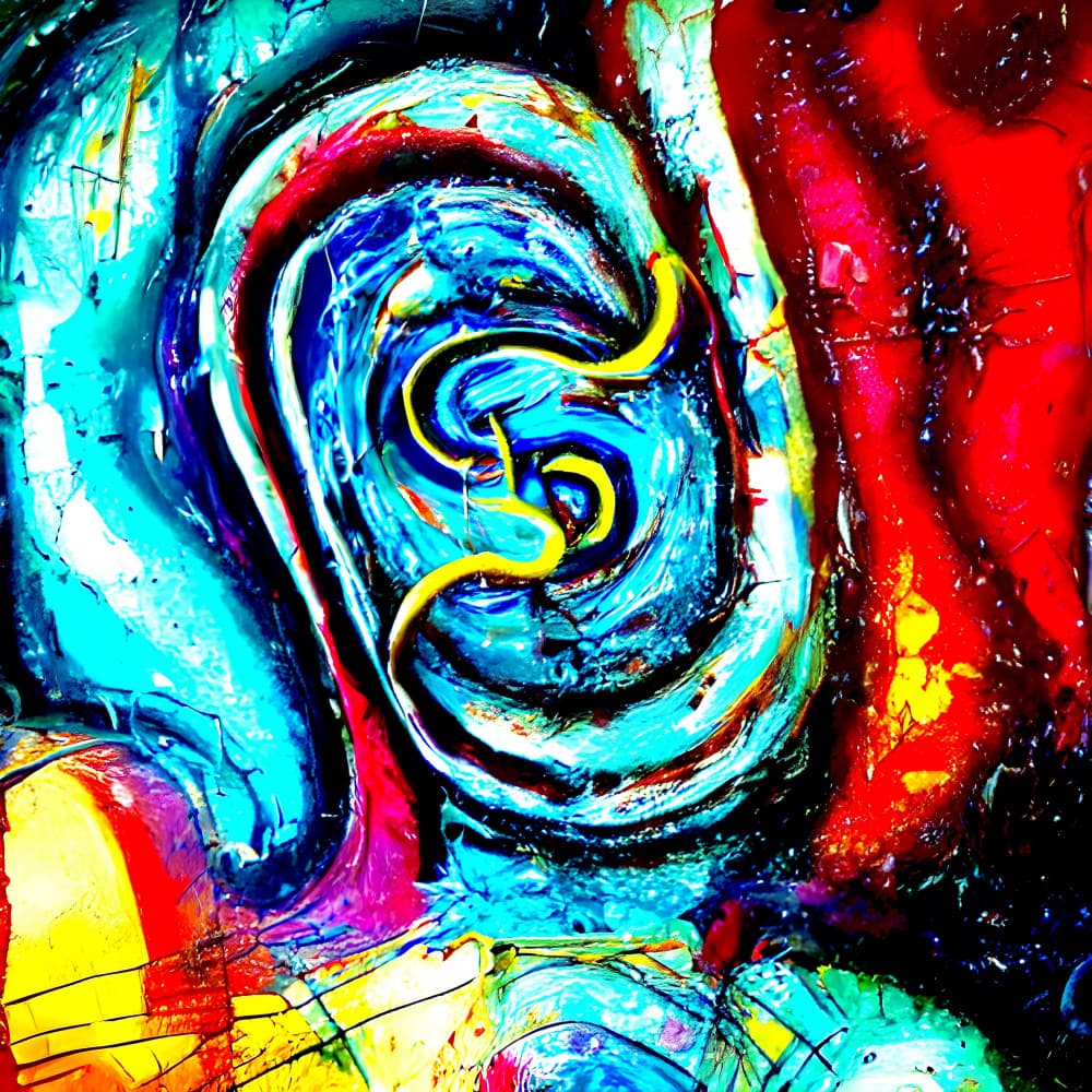 Vibrant Abstract Flow by mnemonixART — canvas wall art