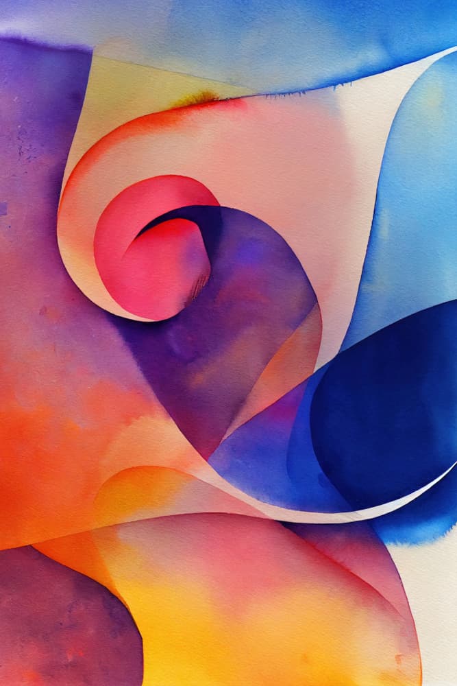 Vibrant Abstract Flow by Mauro — canvas wall art