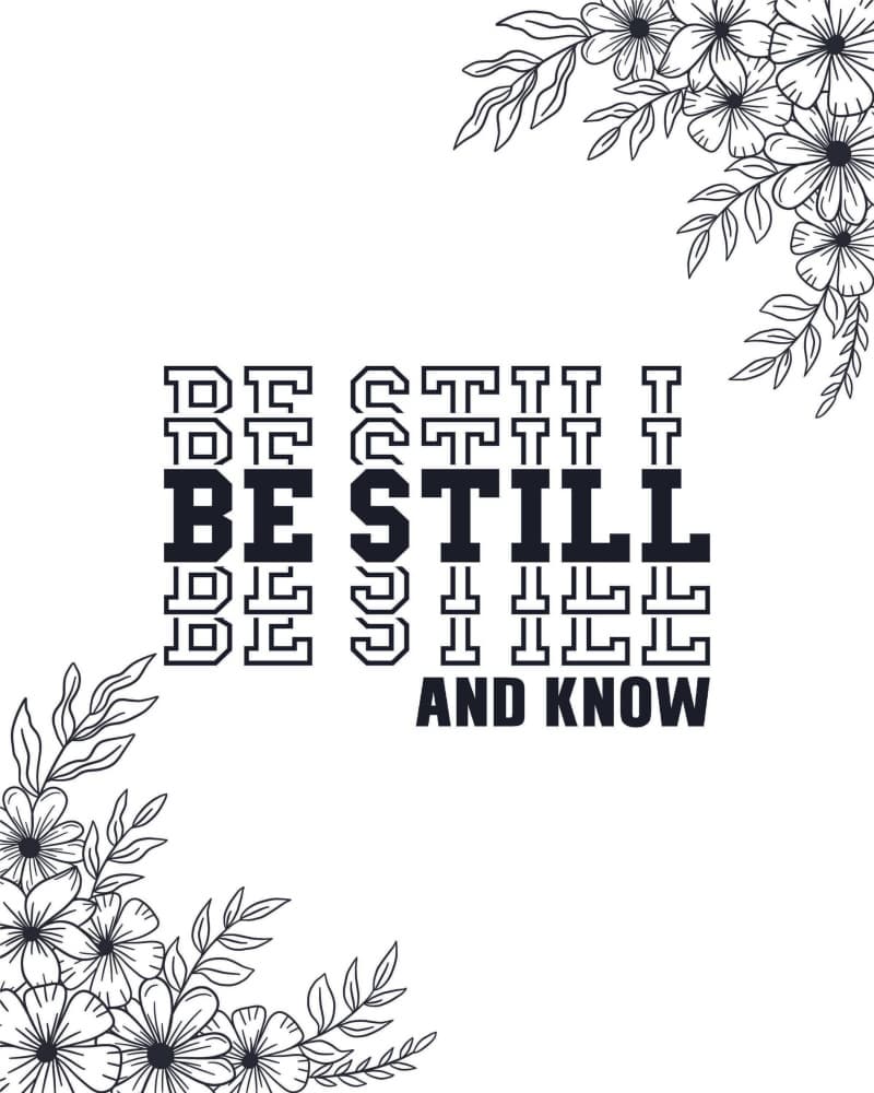 Be Still and Know by Alva Jumath — canvas wall art