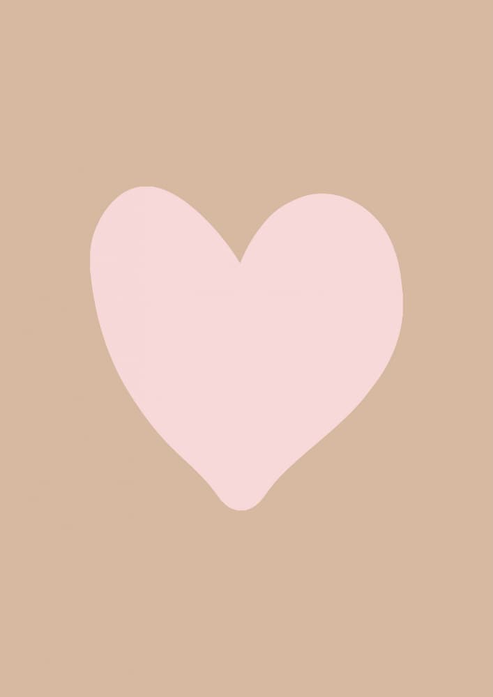 Blush Pink Heart by Talitha McQueen — canvas wall art