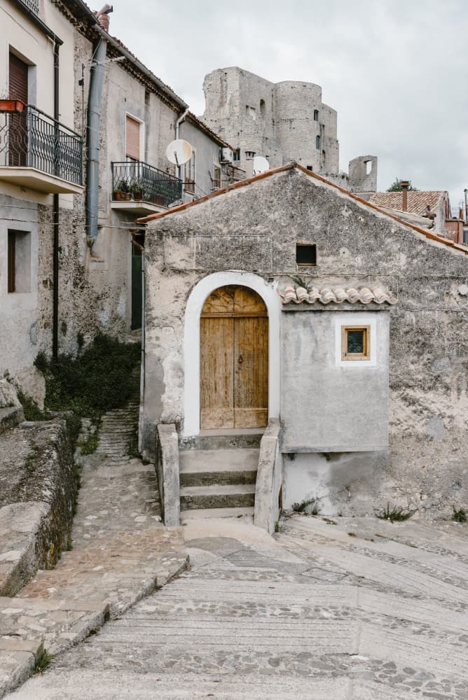 Rustic Village Stone Path by Photolovers — canvas wall art