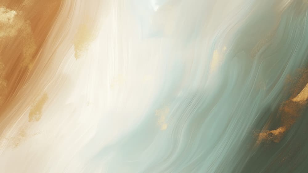 Fluid Golden Teal Abstract by Marika Barsrsind β canvas wall art