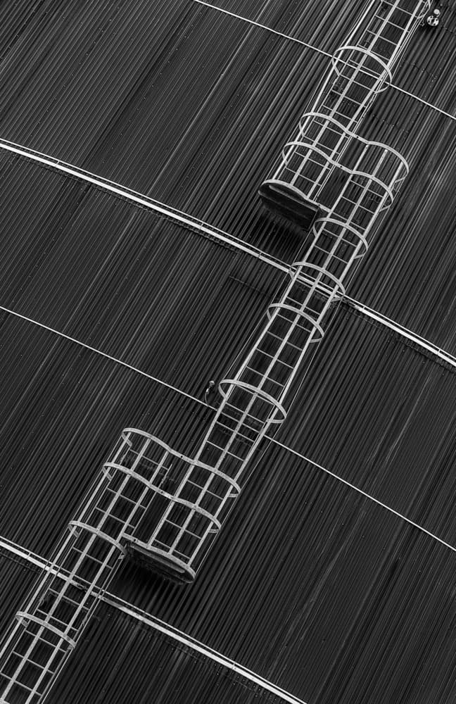 Modern Geometric Grid by Jef Van den Houte — canvas wall art