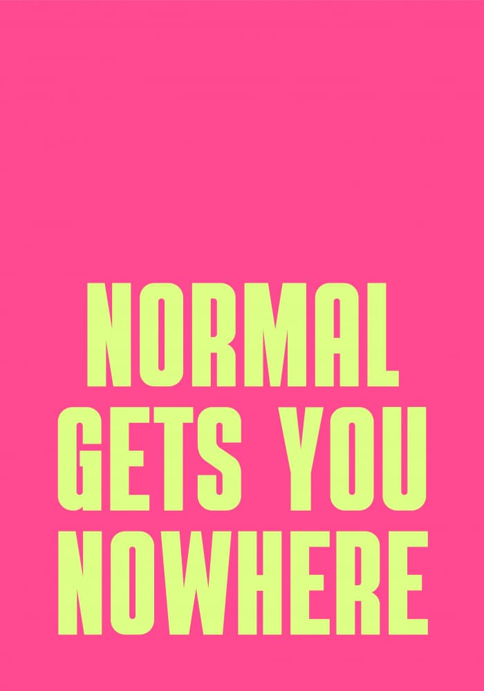 Normal Gets Nowhere by Athene Fritsch — canvas wall art