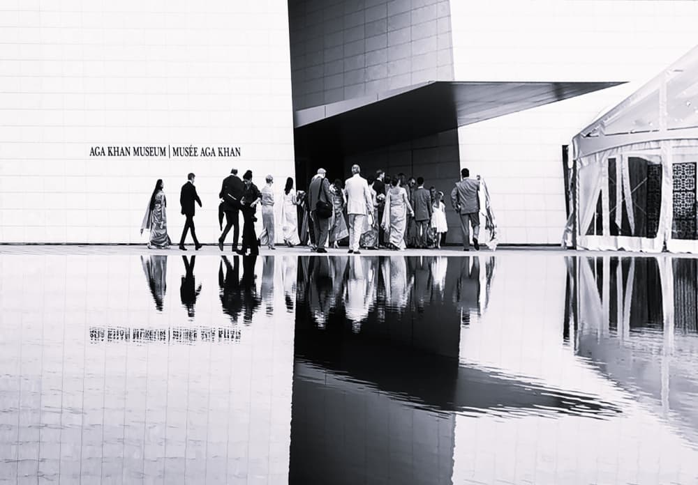 People Museum Reflections by Jasmine Zhang — canvas wall art