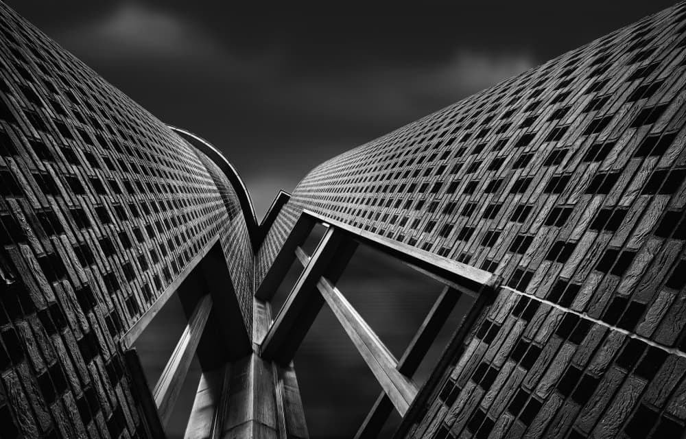 Abstract Building Geometry by Greetje van Son — canvas wall art