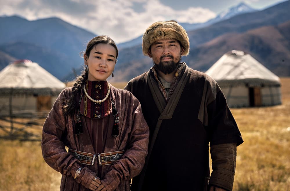 Nomadic Couple Portrait by Waldemar Szmidt — canvas wall art