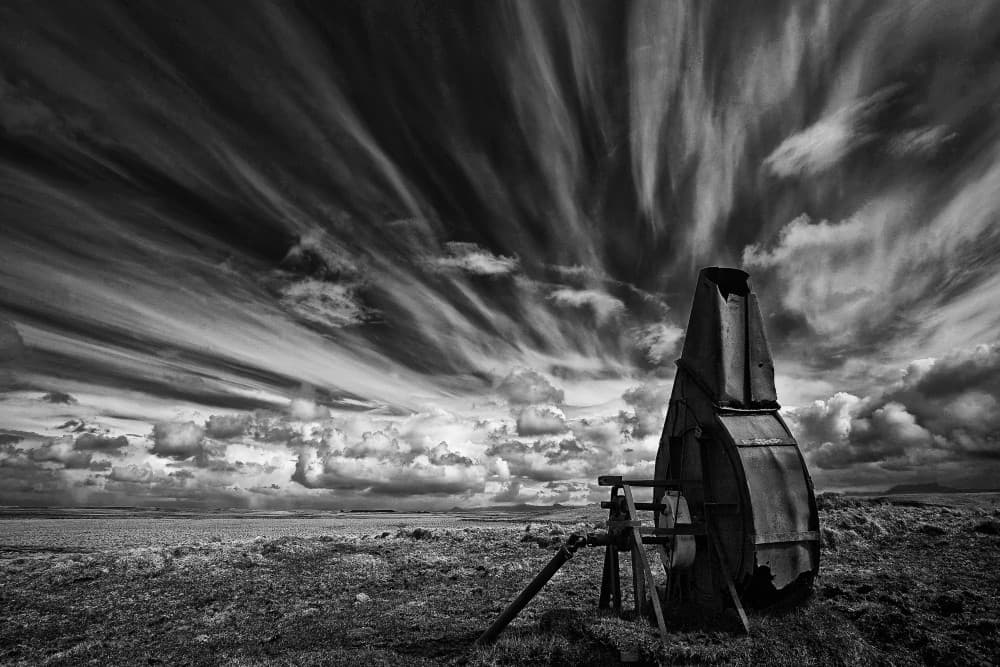 Weathered Relic Moody Sky by Þorsteinn H. Ingibergsson — canvas wall art
