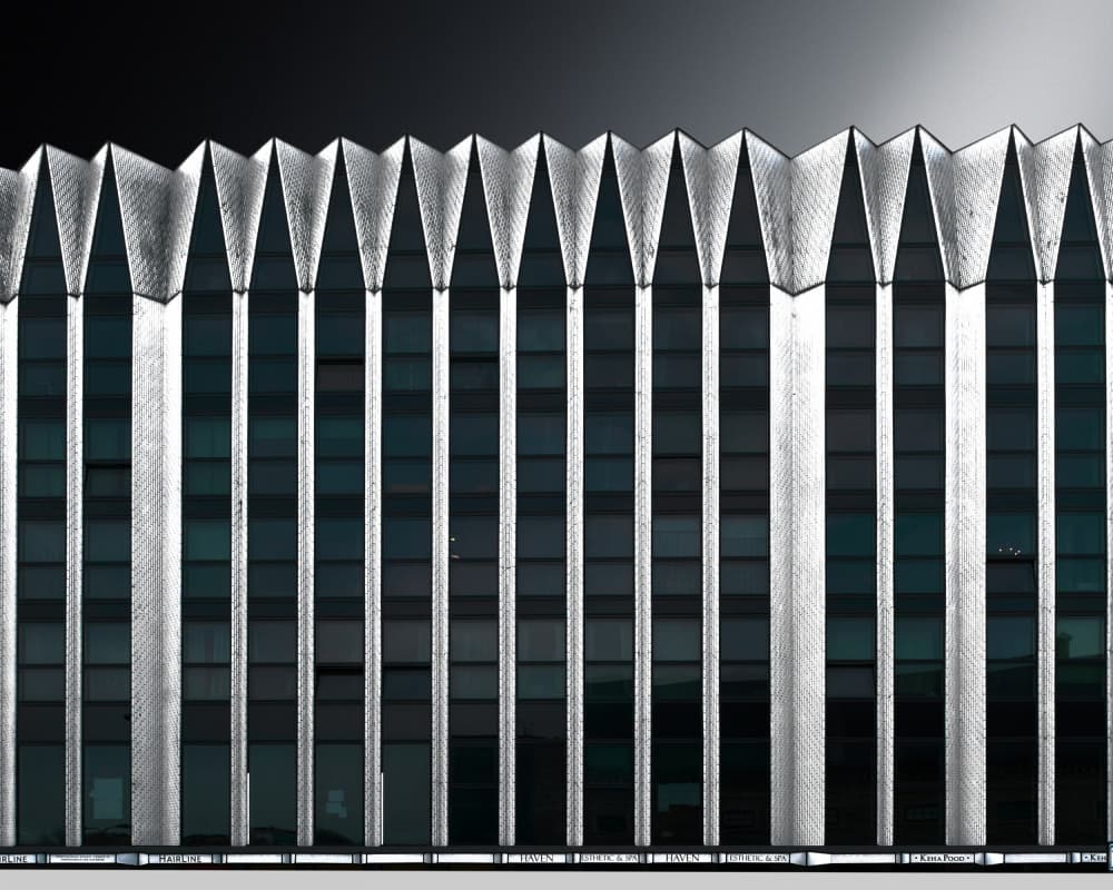Urban Zigzag Building by Jorge Pimenta — canvas wall art