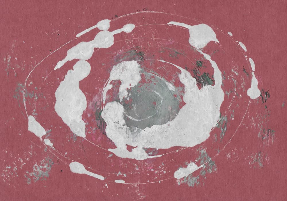 Abstract Red Orbit by Santhosh ch — canvas wall art