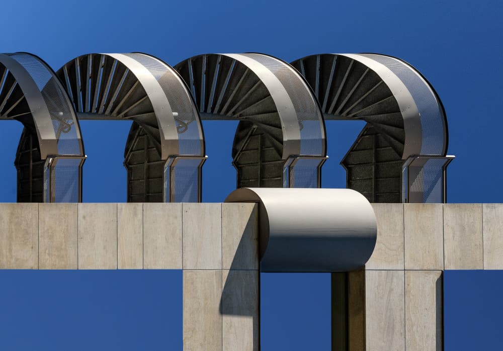 Modern Architectural Curves by Jef Van den Houte — canvas wall art