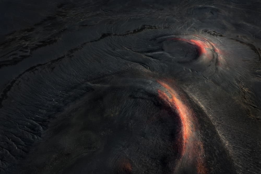 Molten Lava Flow by John Fan — canvas wall art