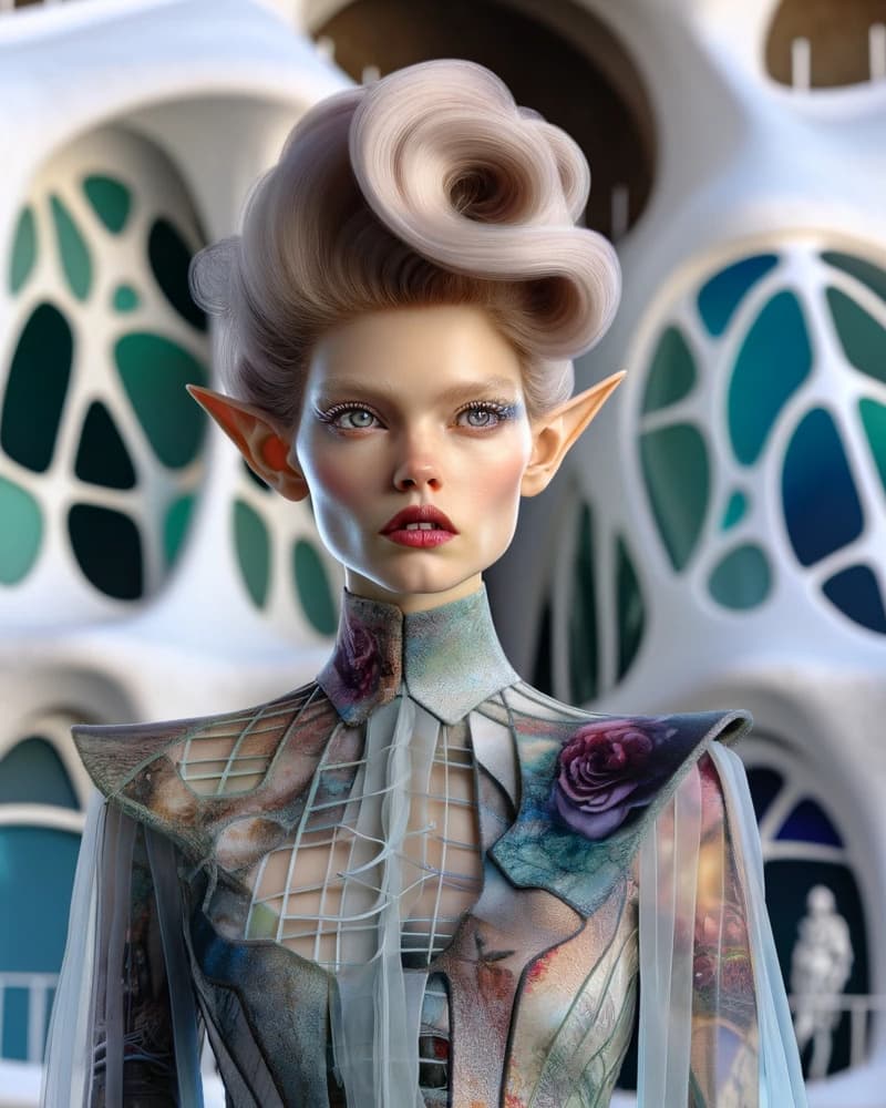 Ethereal Elf Fashion by David Galan — canvas wall art
