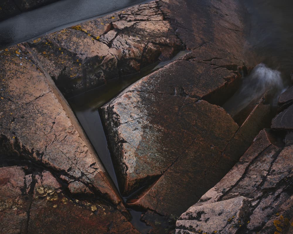 Coastal Rock Patterns by Hamed Bank — canvas wall art