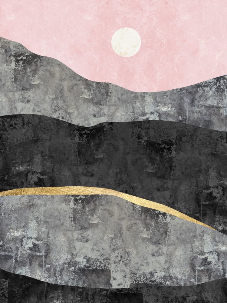 Golden Mountain Sunset by Vitor Costa — canvas wall art